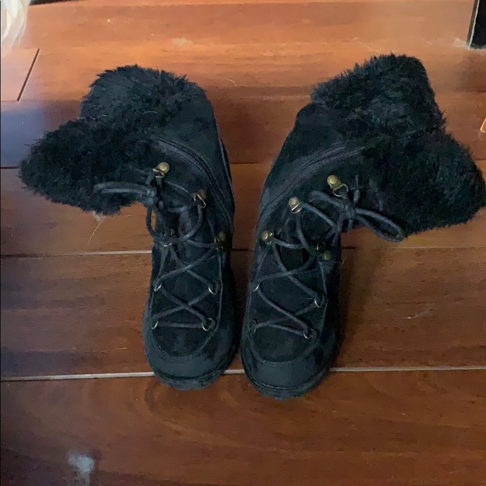 Candid Boots with Gold Hardware